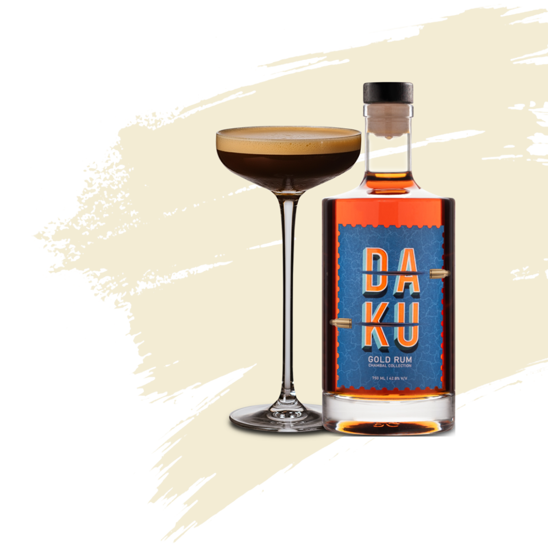Daku Rum Coffee Toffee flavored rum bottle