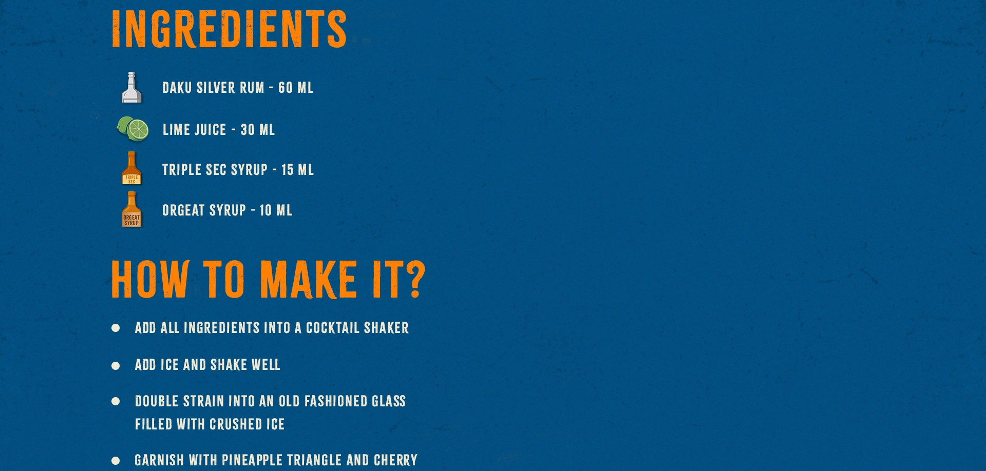 Daku Rum premium bottle banner – best rum brand in India