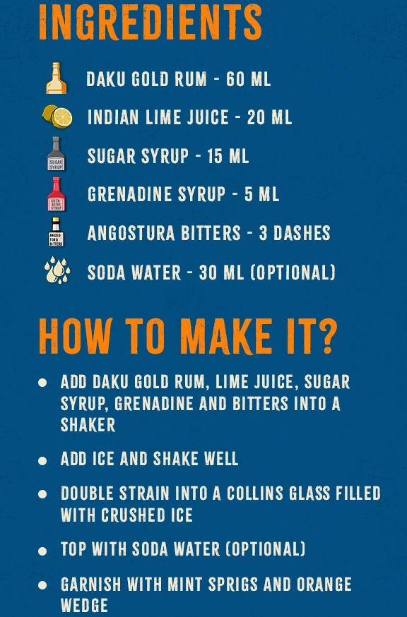 Daku Rum premium bottle banner – best rum brand in India