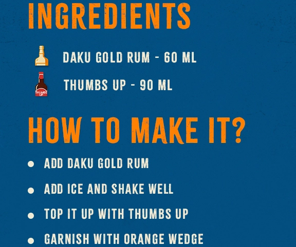Daku Rum premium bottle banner – best rum brand in India