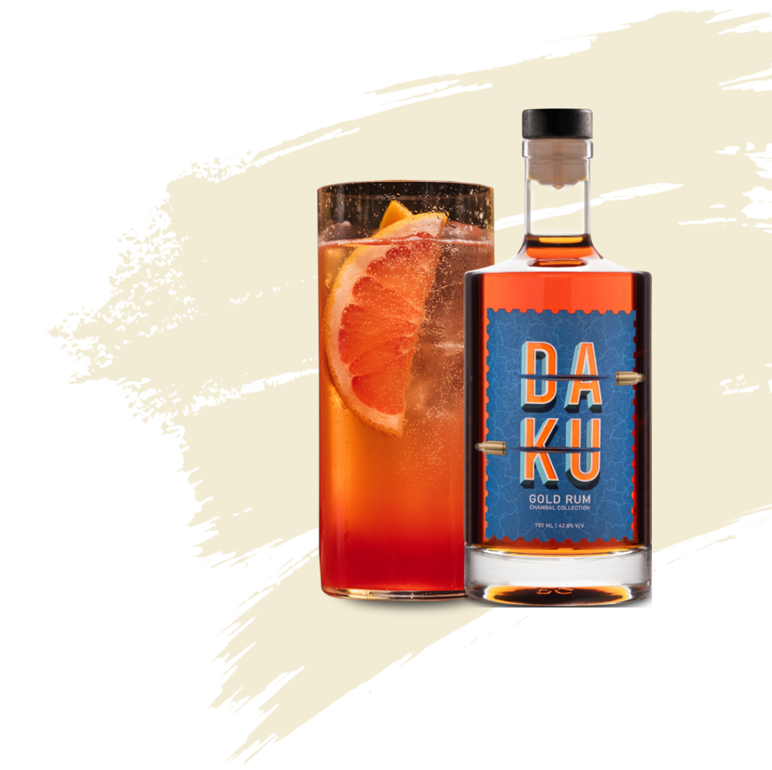 Daku Rum Planter’s special rum bottle