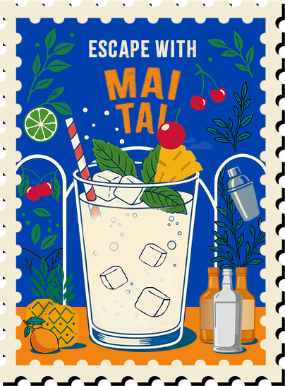 Daku Rum Mai Tai cocktail edition bottle